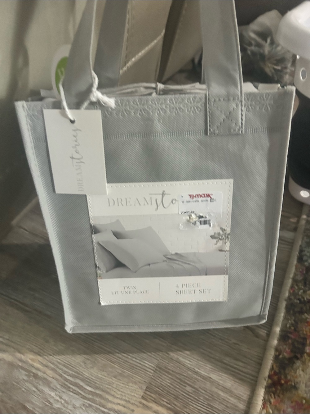 Dream Towels Gray 4-Piece Twin Sheet Set